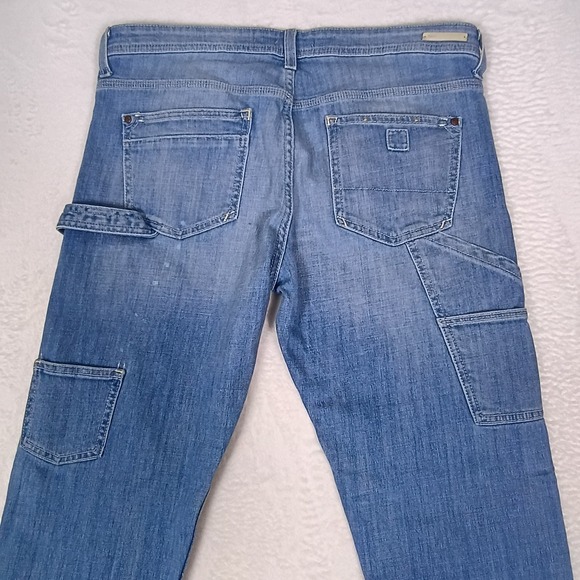 Pilcro Anthropologie Carpenter Jeans Light Wash Distressed No 30 (34x29) - Picture 7 of 15